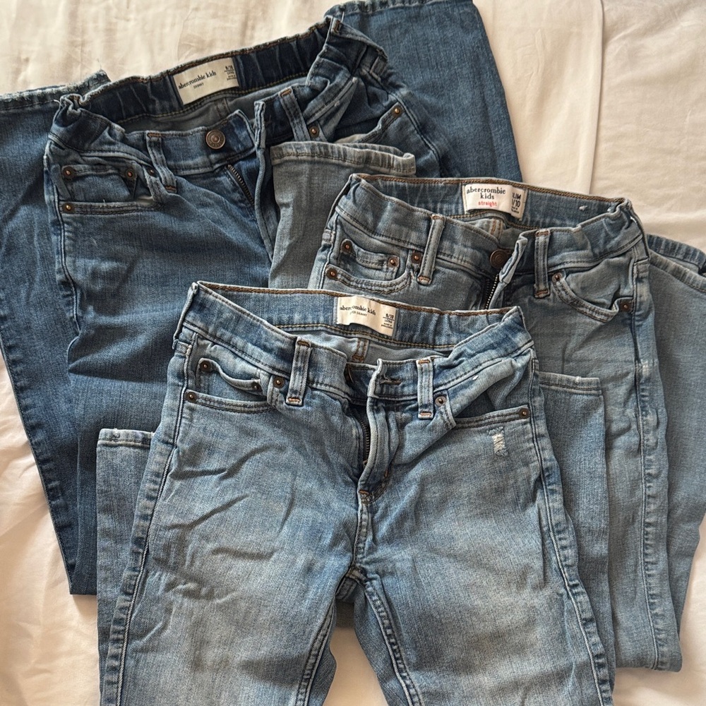 Abercrombie and fitch kids Light and Dark Blue Skinny Jeans